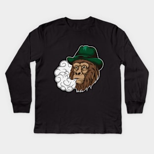 The vaporizer gorilla Kids Long Sleeve T-Shirt